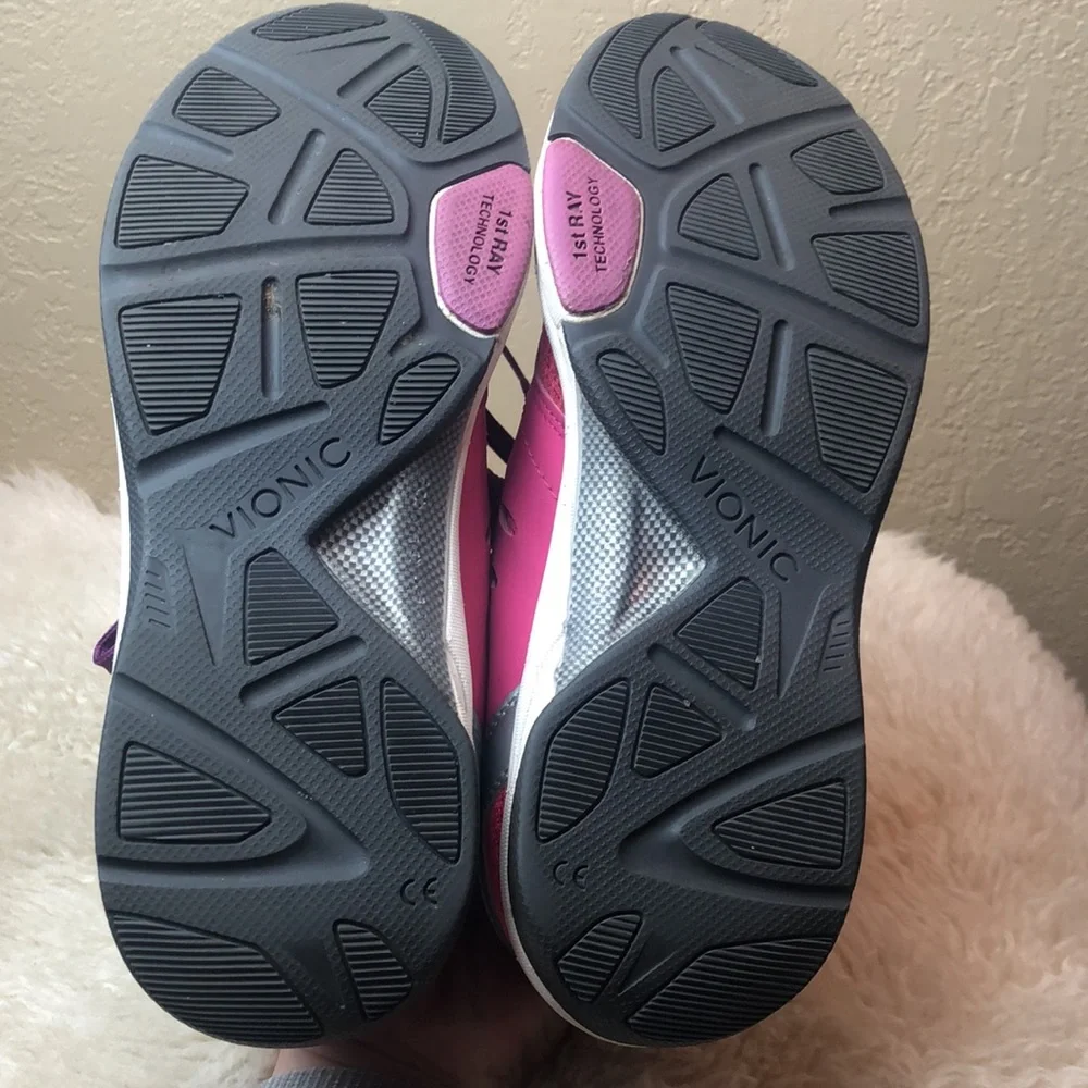 Vionic Pink Purple Athletic Sneakers
